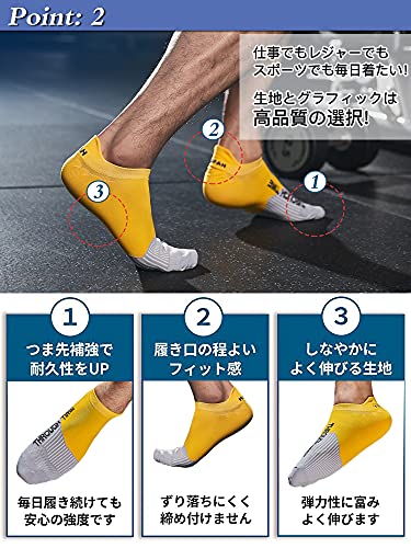 メンズ スポーツソックス 3
