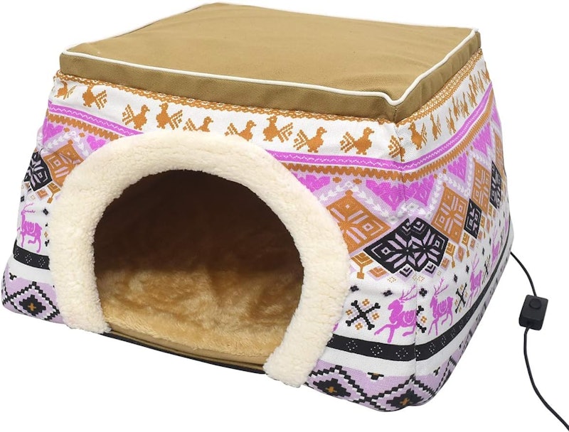 2WAY犬猫用ペットハウス USBヒーターマット付き 1