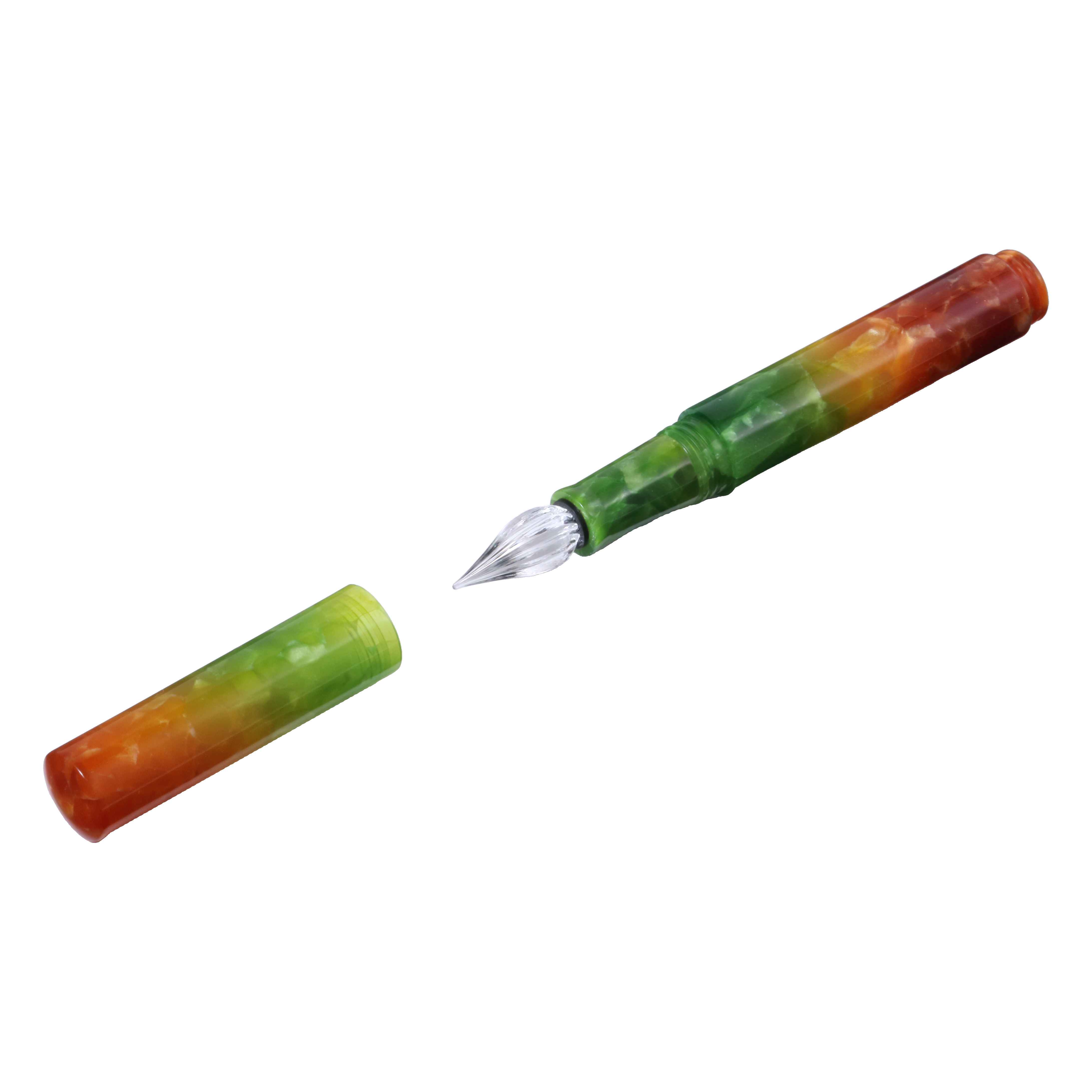 オリーブグリーン 六角形ガラスペン Lanxivi ガラスペンを検証レビュー！ガラスペンの選び方も紹介 | マイ