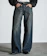 MONO-MART VINTAGE WASHED CURVED DENIM 1
