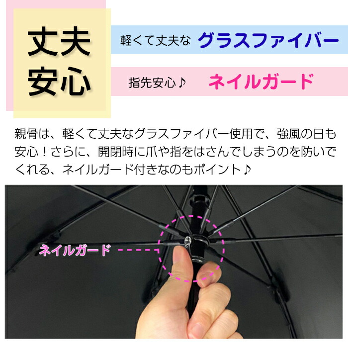  日傘 完全遮光 2段 折りたたみ 4