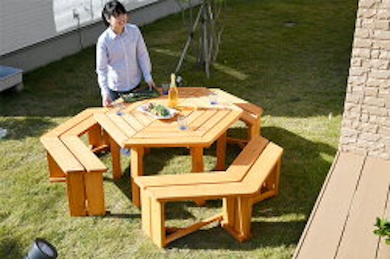 ガーデンテーブル 4点セット 3