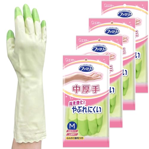 ビニール手袋 中厚手 指先強化 1