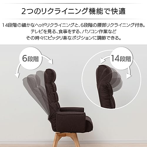 回転ファブリックチェア 3