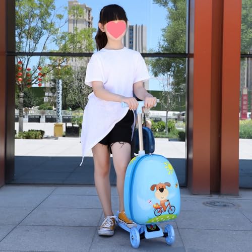 SOLLENT 子供用スクーター 16インチ スーツケース 2 in 1 折りたたみ式  2