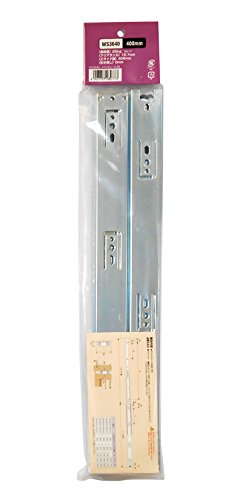 WAKI スライドレール 3段引き 2本入 5