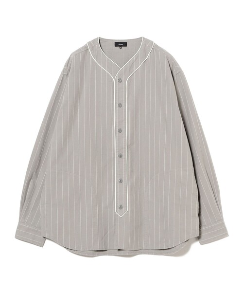 ワイドフィット ベースボール ストライプ シャツ 1