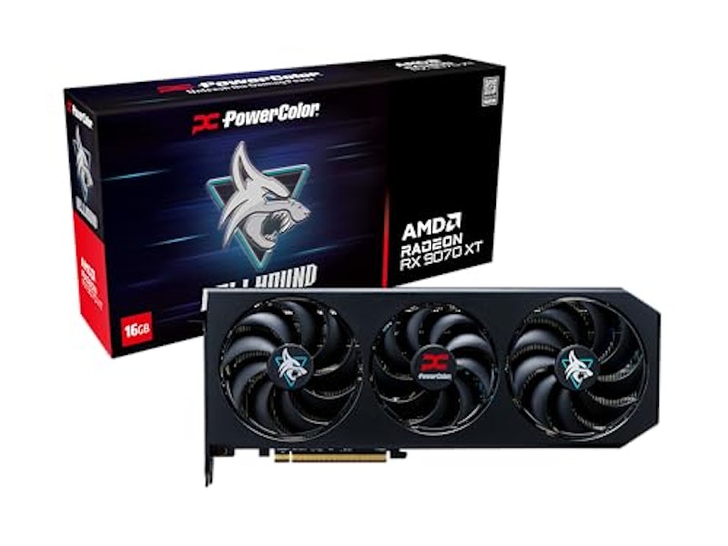 Hellhound AMD Radeon RX 9070 XT 16GB GDDR6 1