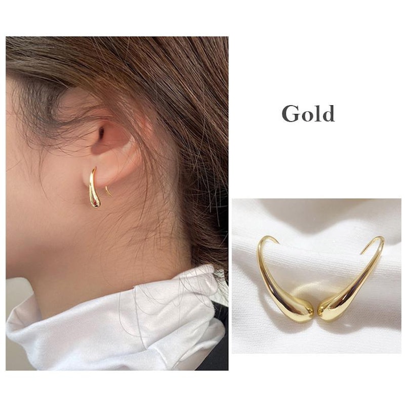 ティアドロップ フックピアス 6