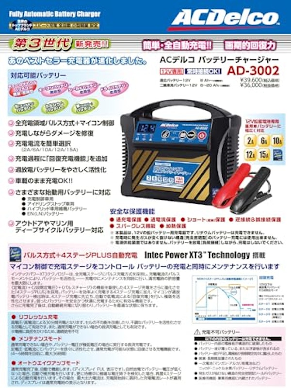 全自動バッテリー充電器 2