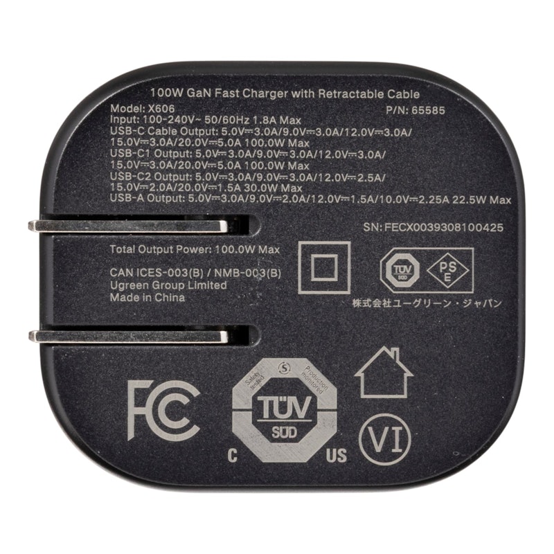 巻き取り式 USB-Cケーブル内蔵充電器 7