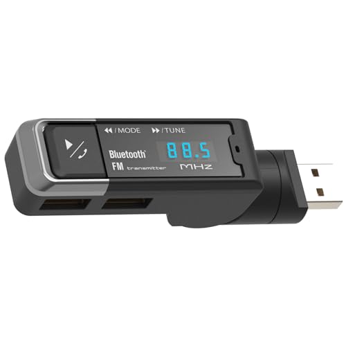 Bluetooth FMトランスミッター USB2ポート 4.8A スリム 1