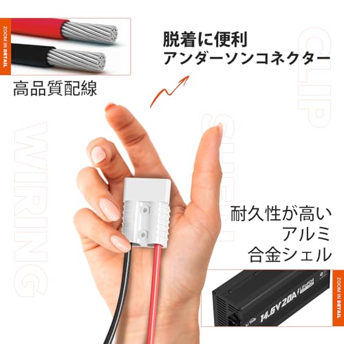 リン酸鉄リチウムバッテリー専用充電器 5