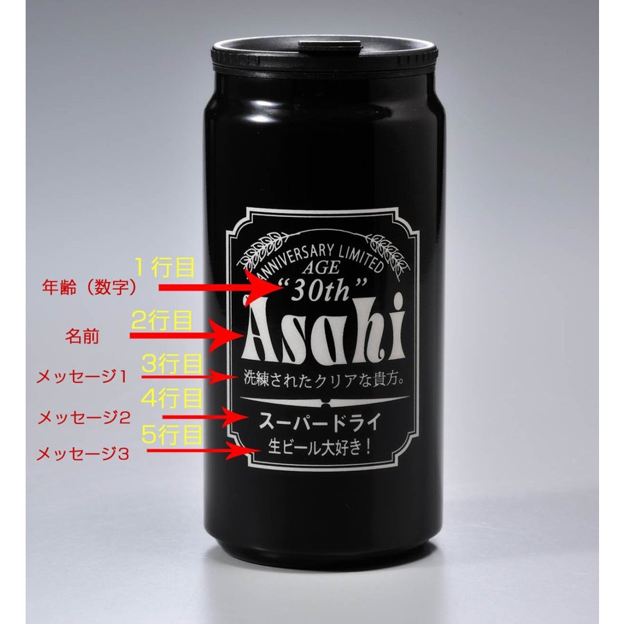 名入れ 缶型サーモステンレスタンブラー 7