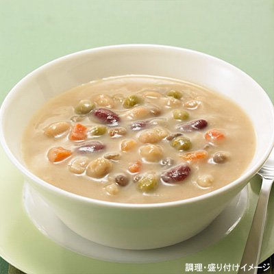 野菜たっぷり豆のスープ 2
