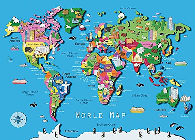 ジグソーパズル 世界地図 1