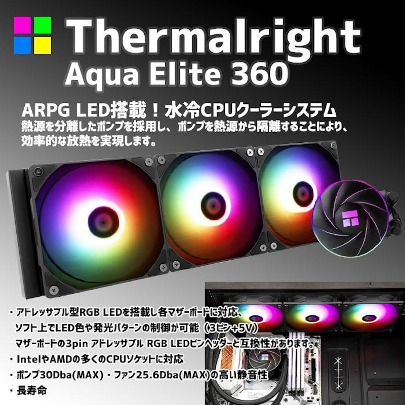ゲーミングPC デスクトップパソコン 海景房 GMQ360 ブラック 11