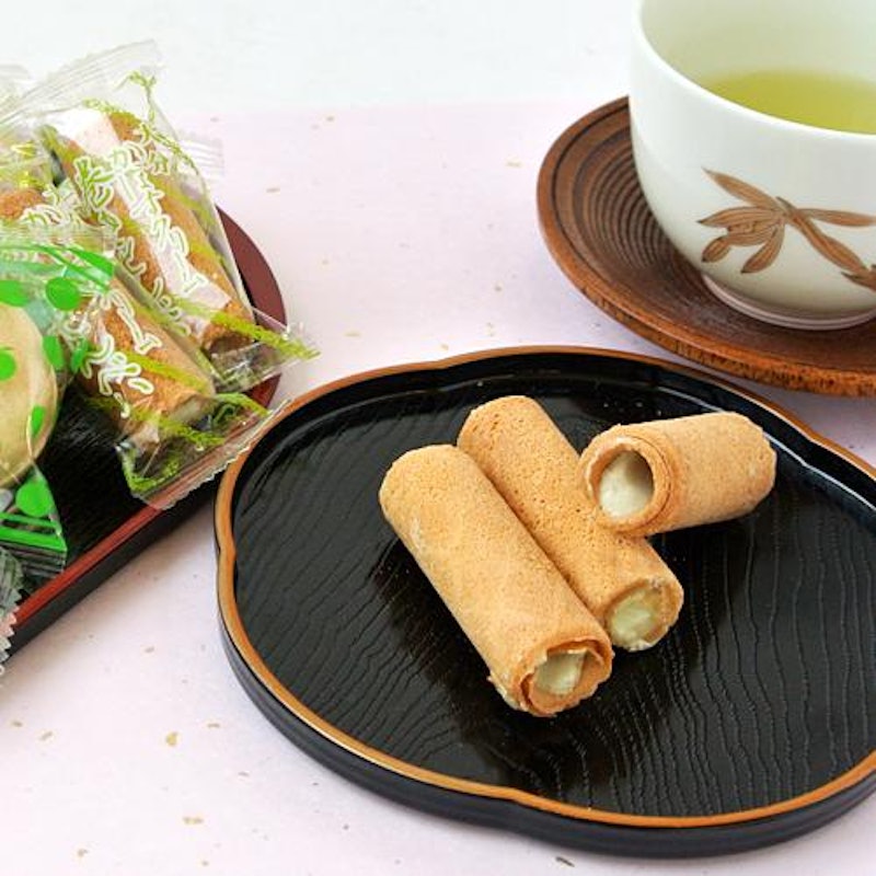 かぼすクリーム 巻きせんべい 2