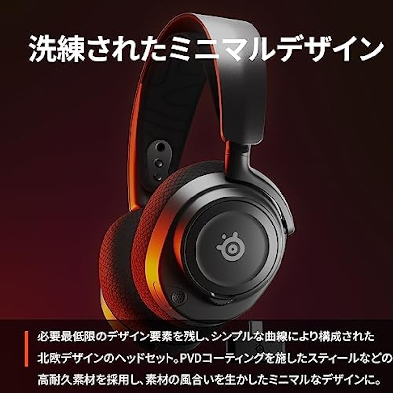 ワイヤレス ゲーミングヘッドホン 6