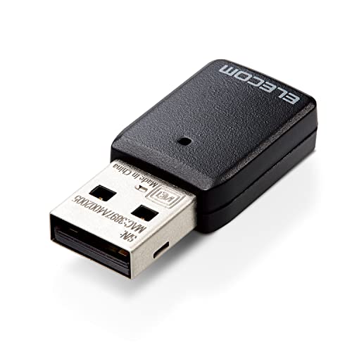 Wi-Fi 5(11ac) 867+300Mbps USB3.0対応小型無線LANアダプター 1