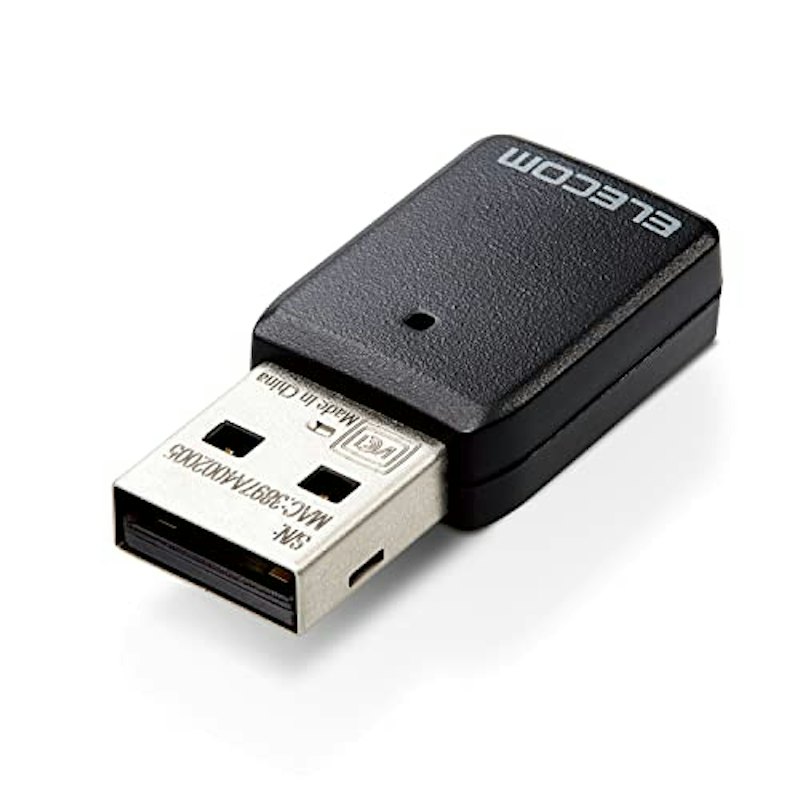 Wi-Fi 5(11ac) 867+300Mbps USB3.0対応小型無線LANアダプター 1
