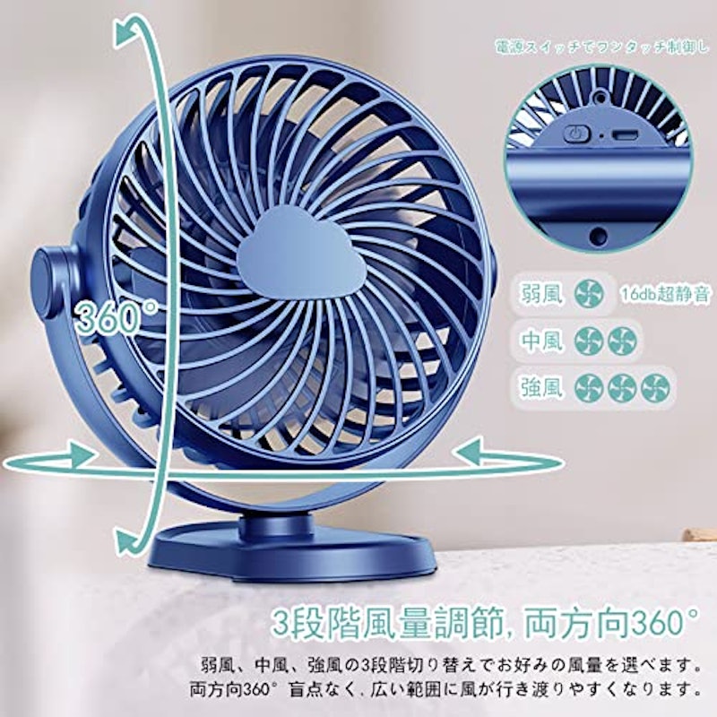 静音卓上扇風機 3