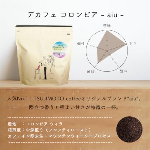 カフェインレスコーヒー豆 デカフェ コロンビア aiu 2
