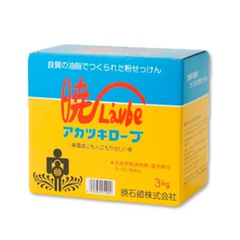 アカツキローブ 洗濯用 粉石けん 3kg 無香料 1