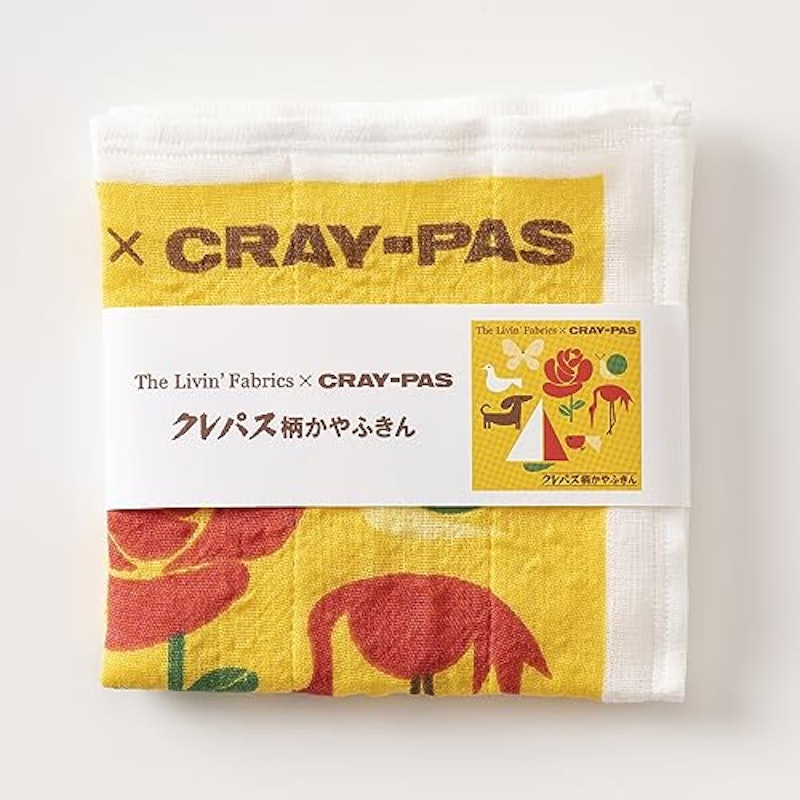 クレパス柄かやふきん 2