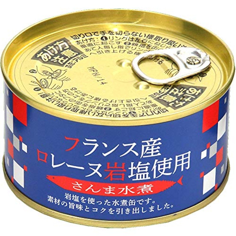 ロレーヌ岩塩使用 さんま水煮 1