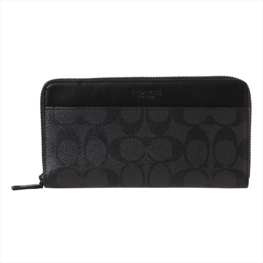 Love Bhatt　COACH メンズ長財布 COACH コーチ 財布 新作 メンズ ファスナー長財布 カーフ レザー