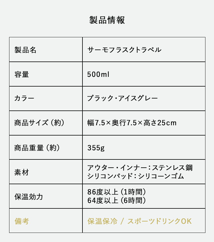 トラベル 0.5Ｌ 11