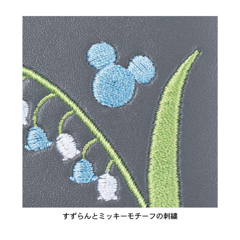 ワンポイント刺繍のギャルソン長財布 5