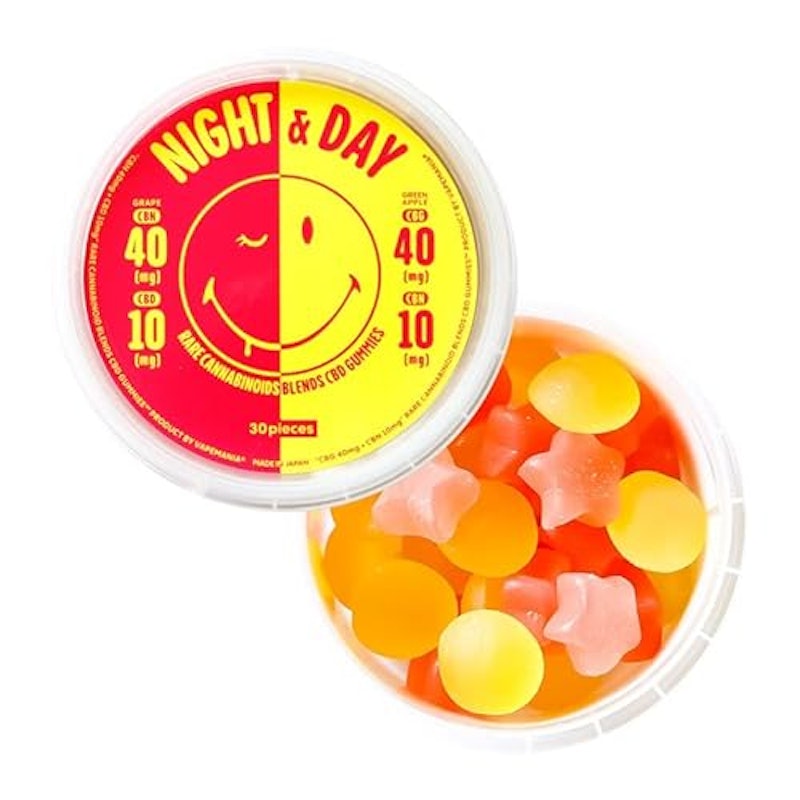 オリジナル レアカンナビノイド(CBD/CBN/CBG)グミ NIGHT & DAY 1