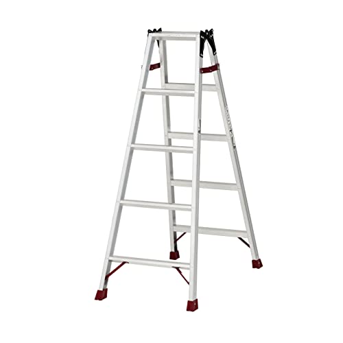 スタイリッシュ脚立 5段 アルミ 手すり 耐荷重100kg 1607 スタイリッシュ脚立 5段 アルミ 手すり 耐荷重100kg 1607