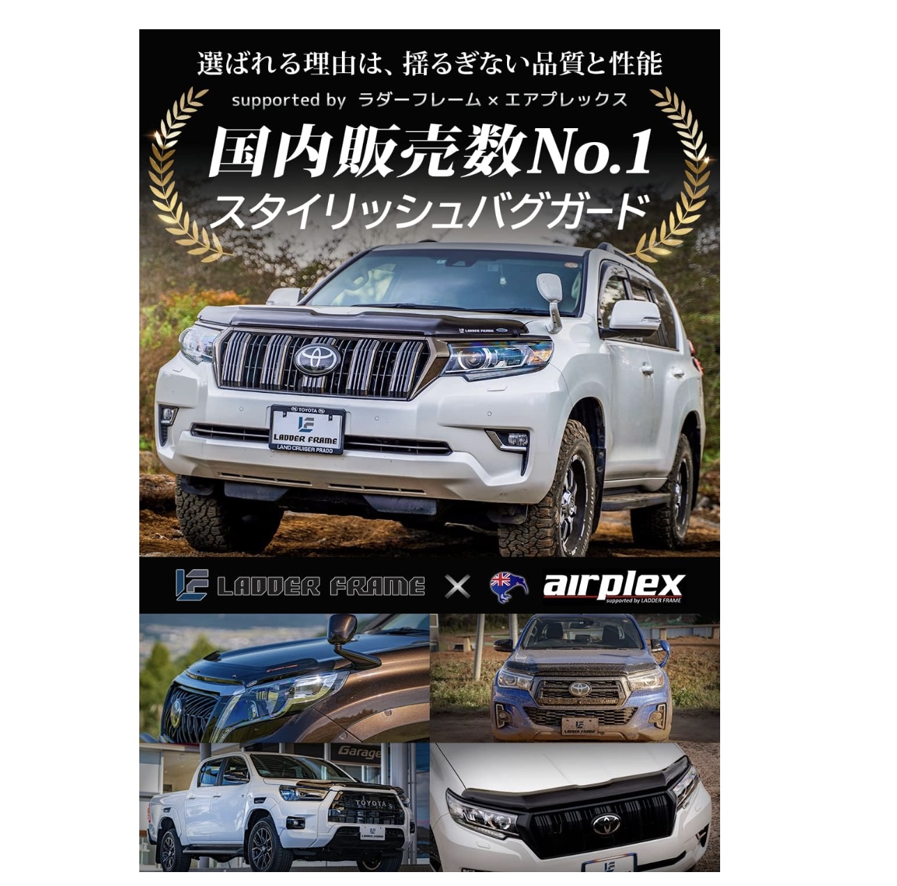 ランドクルーザー プラド専用バグガード 8