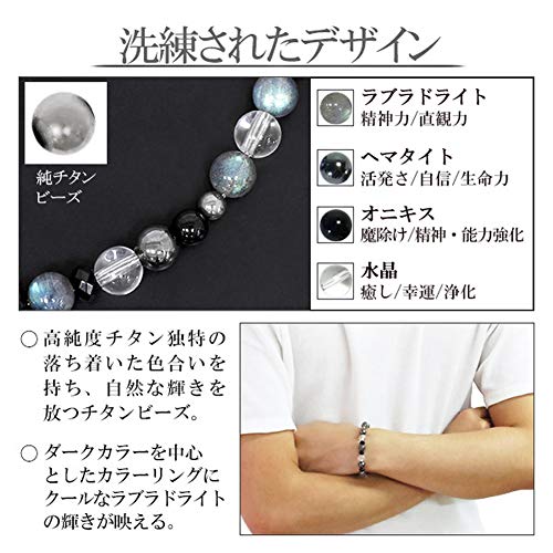 チタンパワーストーンブレスレット 4