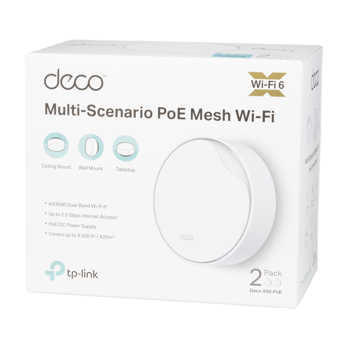 TP-Link AX3000 PoE対応メッシュWi-Fi 6システム Deco X50-PoEを検証