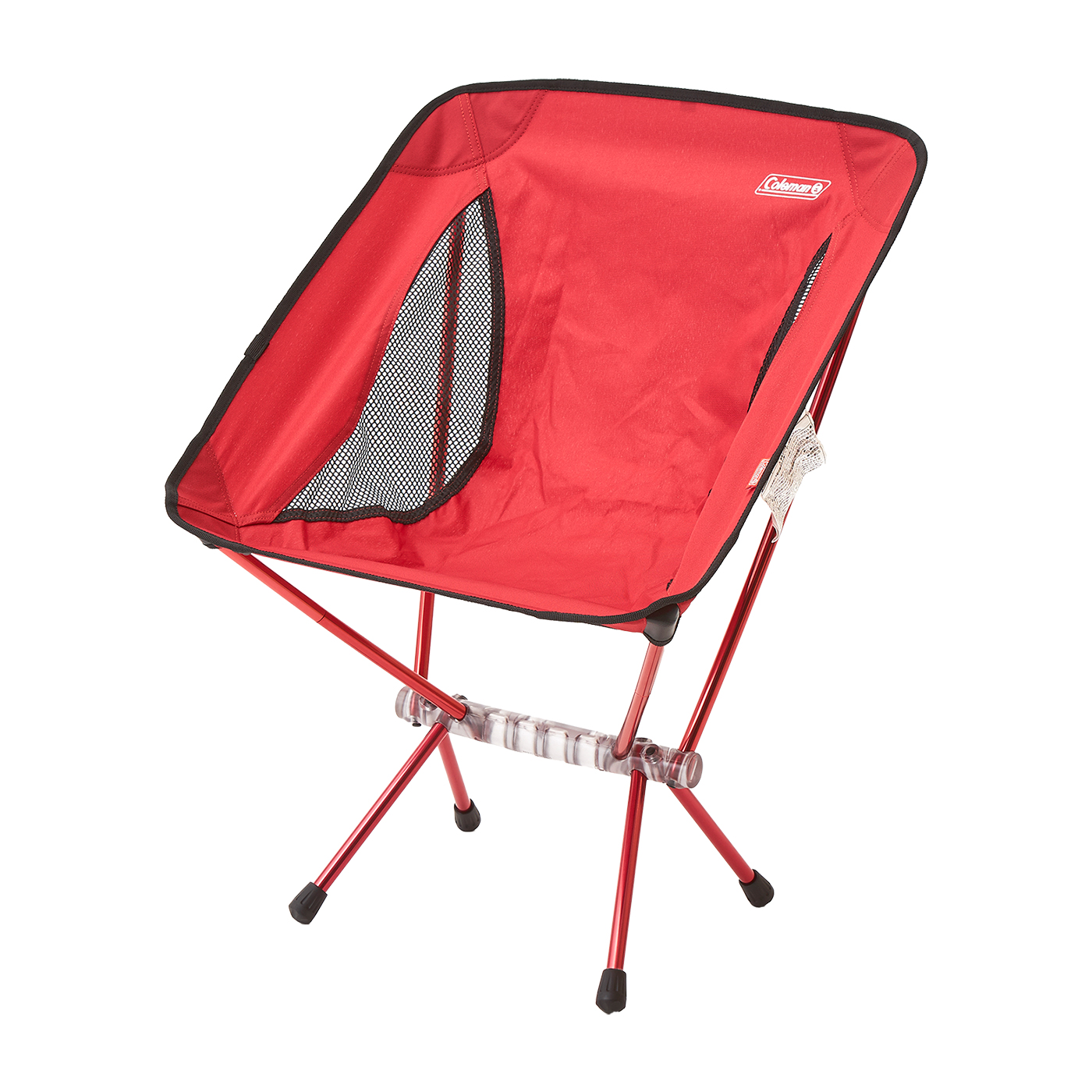 キャンプ椅子 2個セット 折りたたみスツール 折り畳み椅子 赤 黒