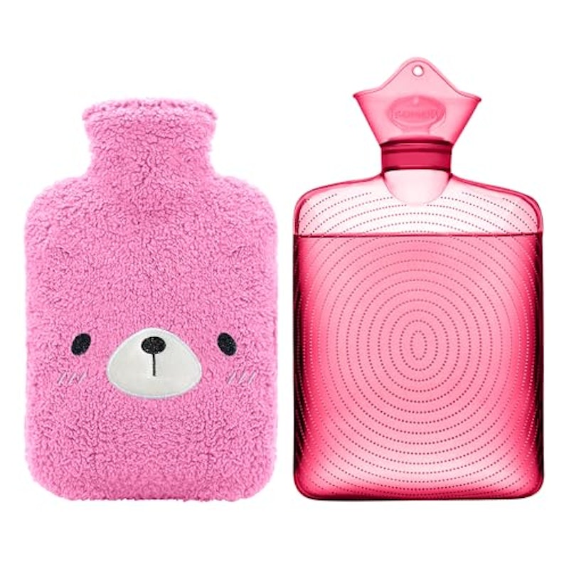Hot Water Bottle with Cute Fleece Cover 1