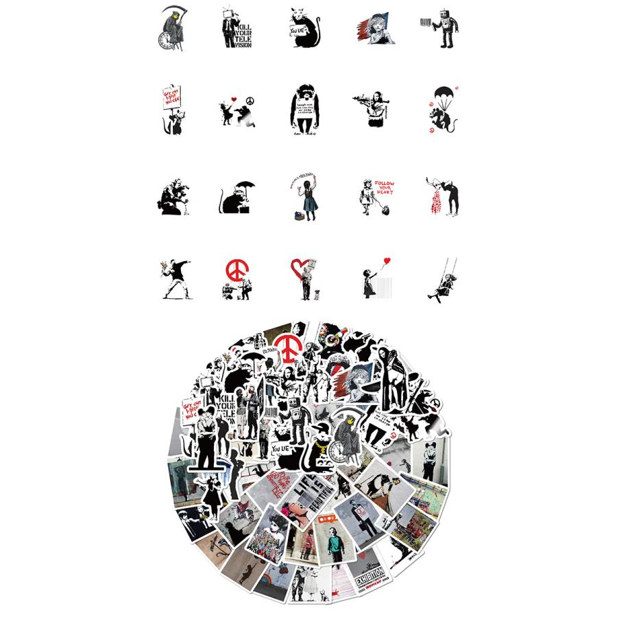 BANKSY ステッカー 3