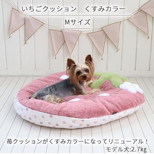 くすみ苺 クッション 2