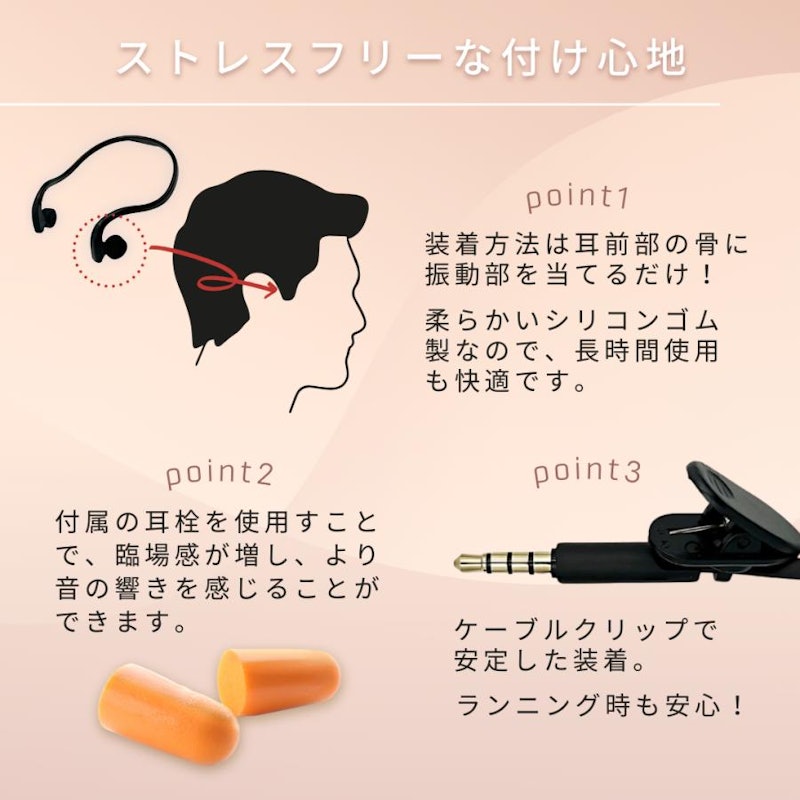 骨伝導イヤホン 4