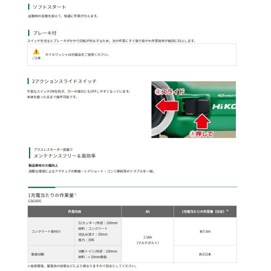 コードレスディスクグラインダ 8