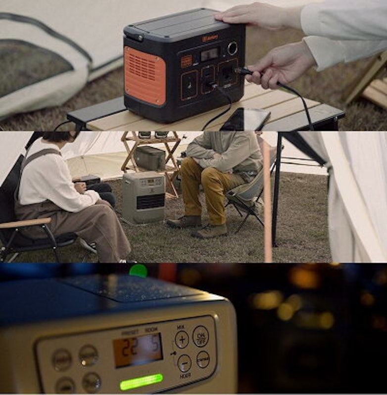 ポータブル電源対応 石油ファンヒーター 4