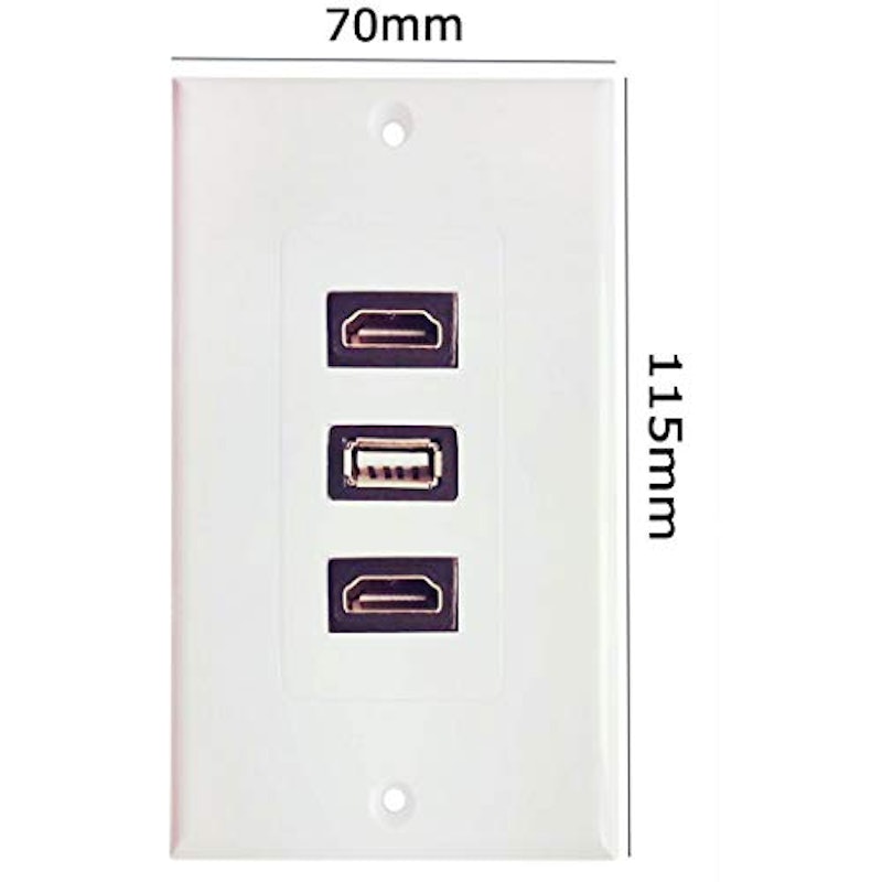 埋込式 USB充電装飾壁プレート 3
