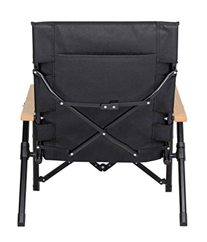 キャプテンスタッグ　折りたたみ式リクライニングアウトドアチェア 黒 9aeb8167659b0122cd555912fccc66