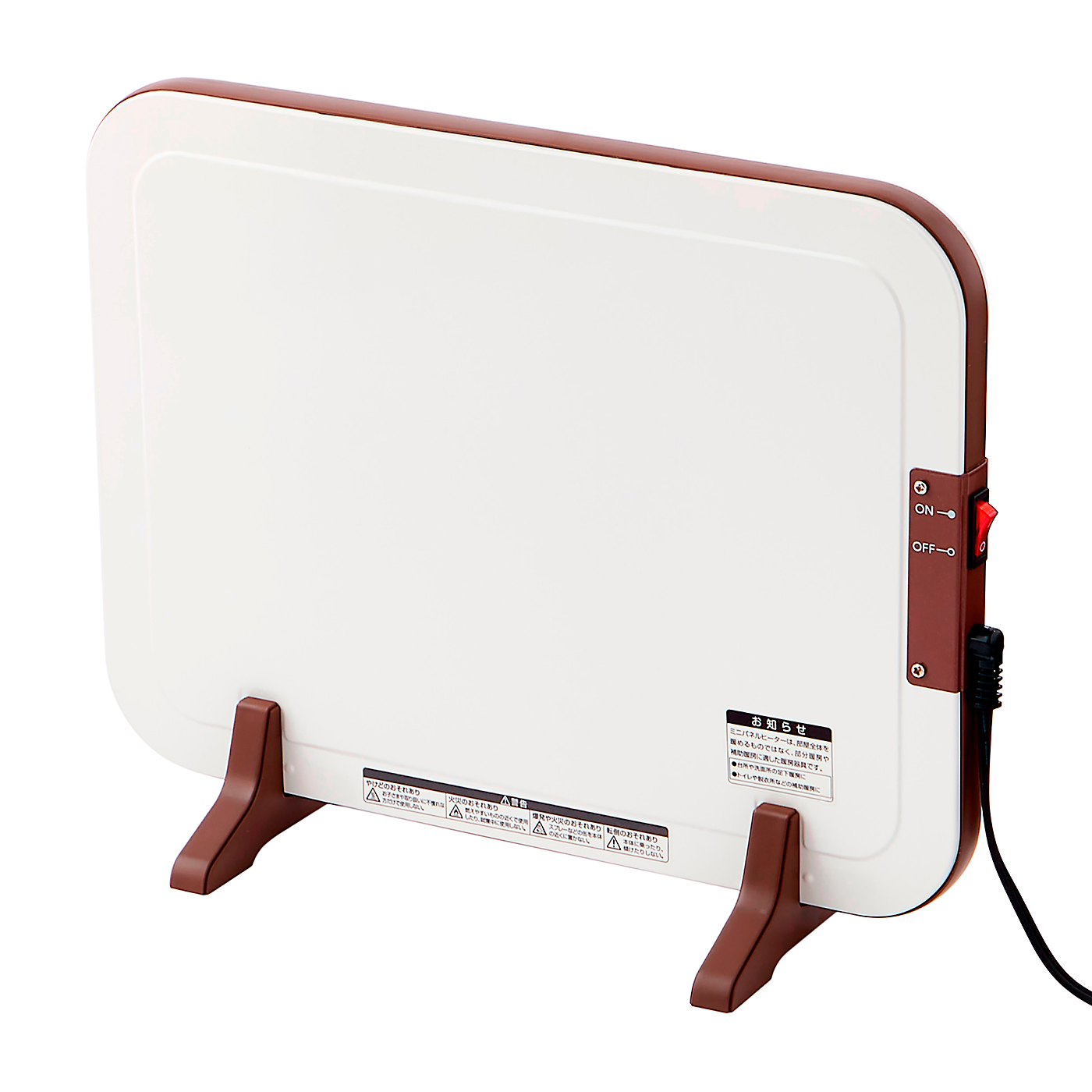 山善] パネルヒーター(1000W/500W 2段階切替) 遠赤ワイドシーズ