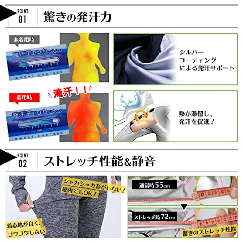 サウナスーツ 3点セット 3
