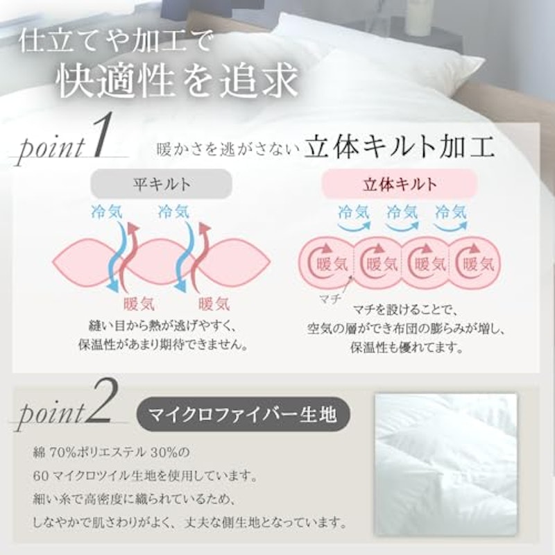 羽毛寝具6点セット 3